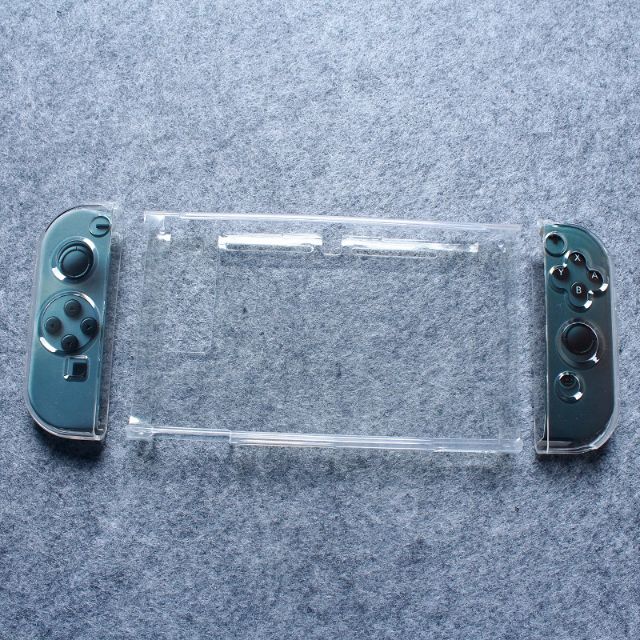 Ốp lưng TPU dẻo + case nhựa cứng trong suốt cho Nintendo Switch V1, V2