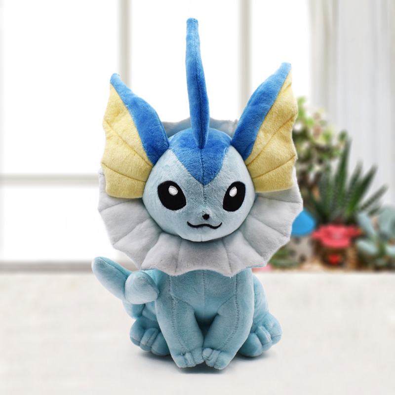 2020 Cartoon Anime Vaporeon Eevee Peluche Toy 24cm Sitting Eevee Soft Stuffed Doll Classic Baby Plush Toys Christmas Gifts