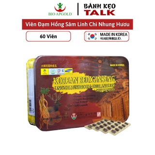 Viên Đạm Hồng Sâm Linh Chi Nhung Hươu 60 viên Bio Hàn Quốc, Date Mới Nhất