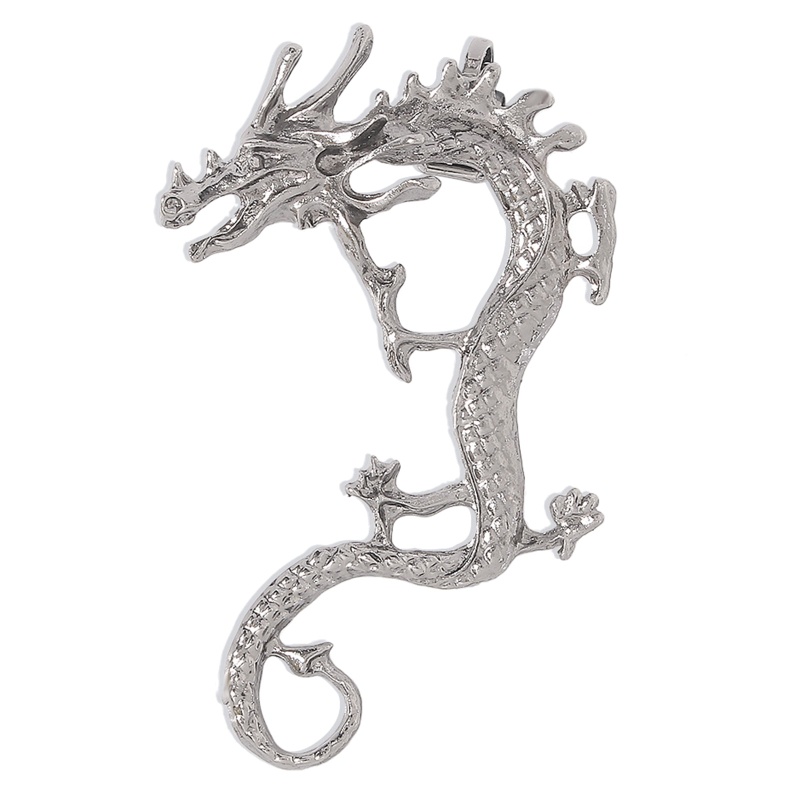 Bông Tai Dạng Kẹp Hình Rắn Và Hoa Hồng Phong Cách Gothic Cổ Điển Cho Nam Và Nữ