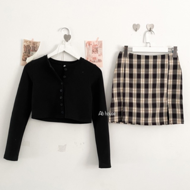 Chân váy Caro Ulzzang ( kèm lót trren) | BigBuy360 - bigbuy360.vn