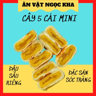 Combo 5 cái bánh pía mini đậu xanh sầu riêng thơm ngon đặc sản Sóc Trăng