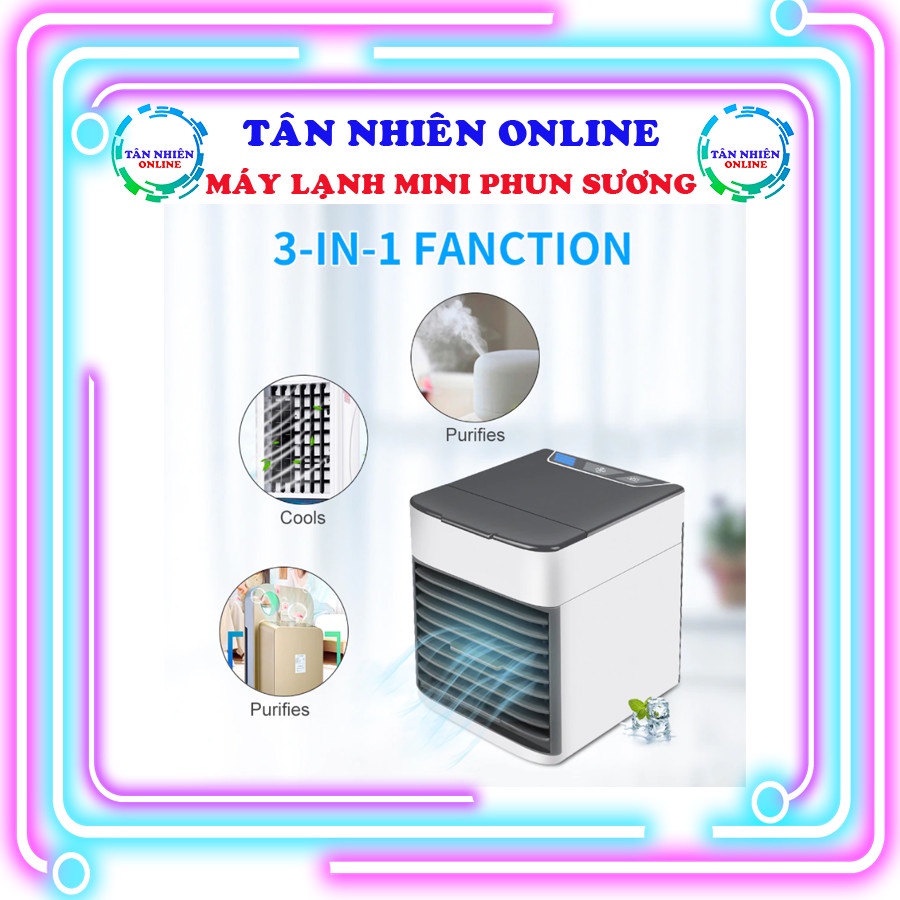 Quạt Đá Điều Hòa Hơi Nước Mini Để Bàn - Máy Điều Hòa Mini có cánh quạt, bao đổi trả trong vòng 7 ngày, Kiều Tân Nhiên