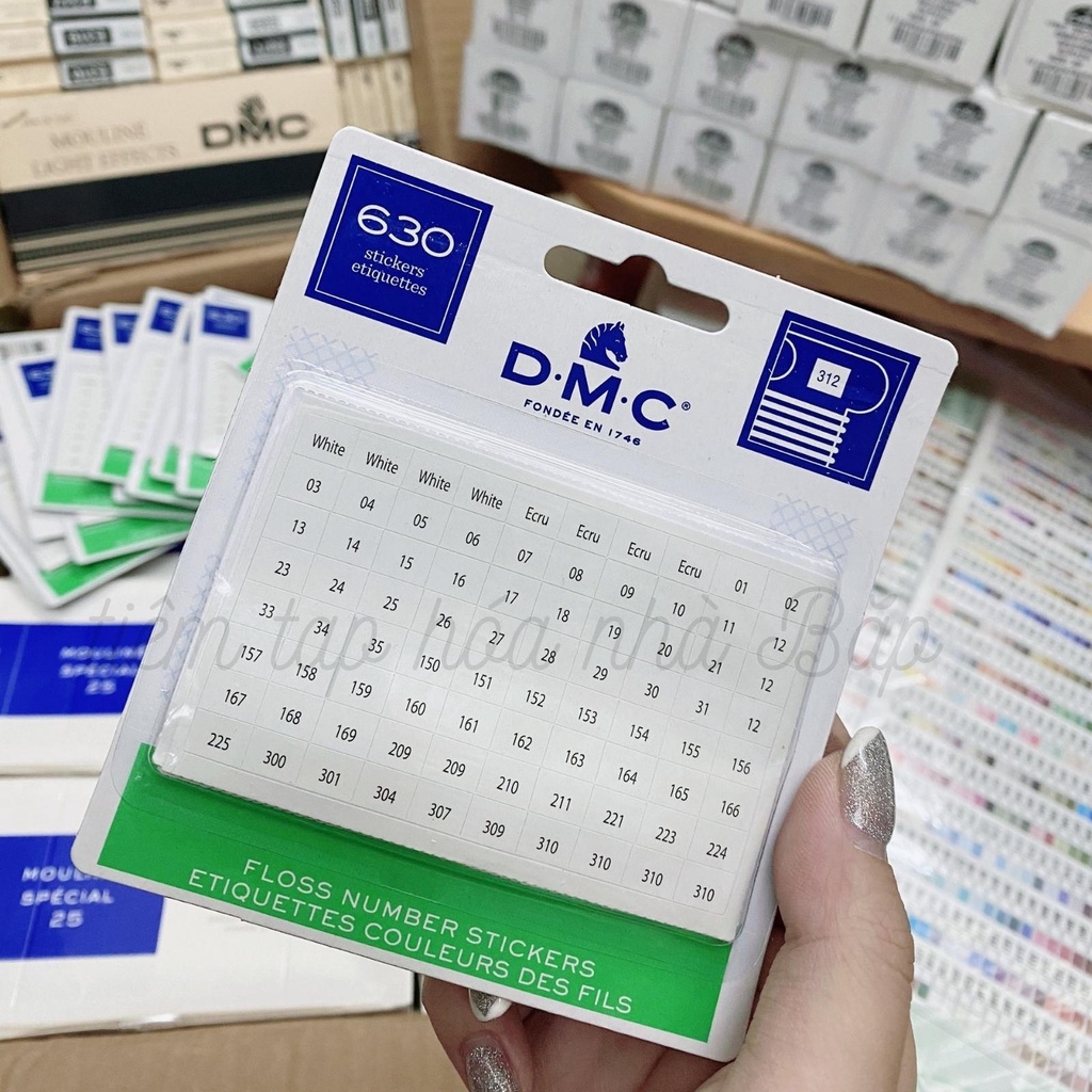 Bảng Dán 640 Mã Code Chỉ DMC Pháp Chính Hãng