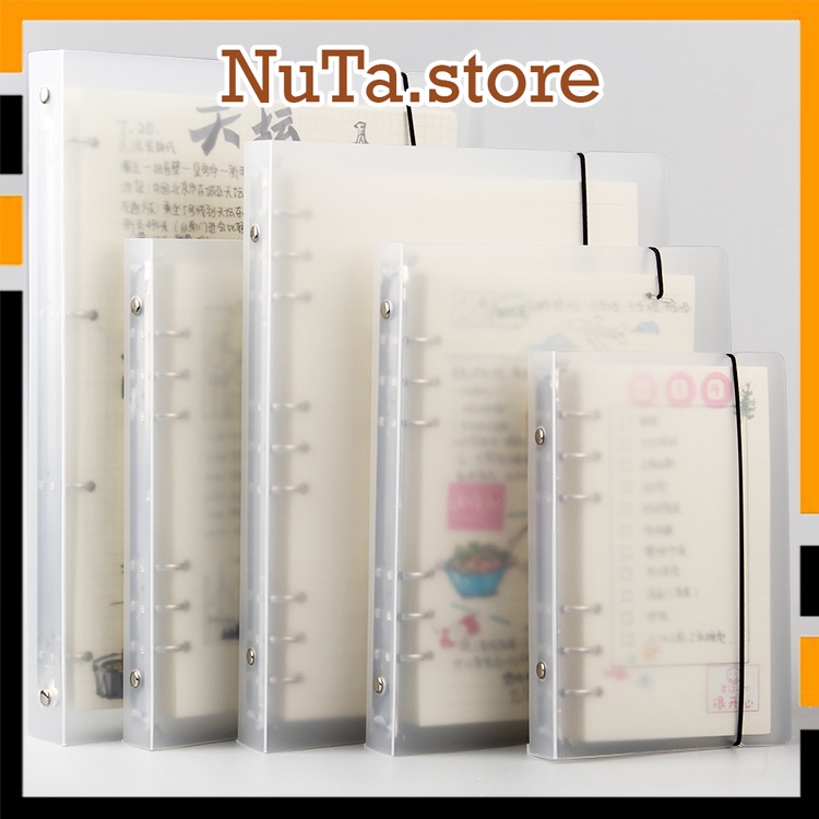 sổ còng a4 a5 b5 giấy refill 100 gsm bullet journal loại nhiều còng