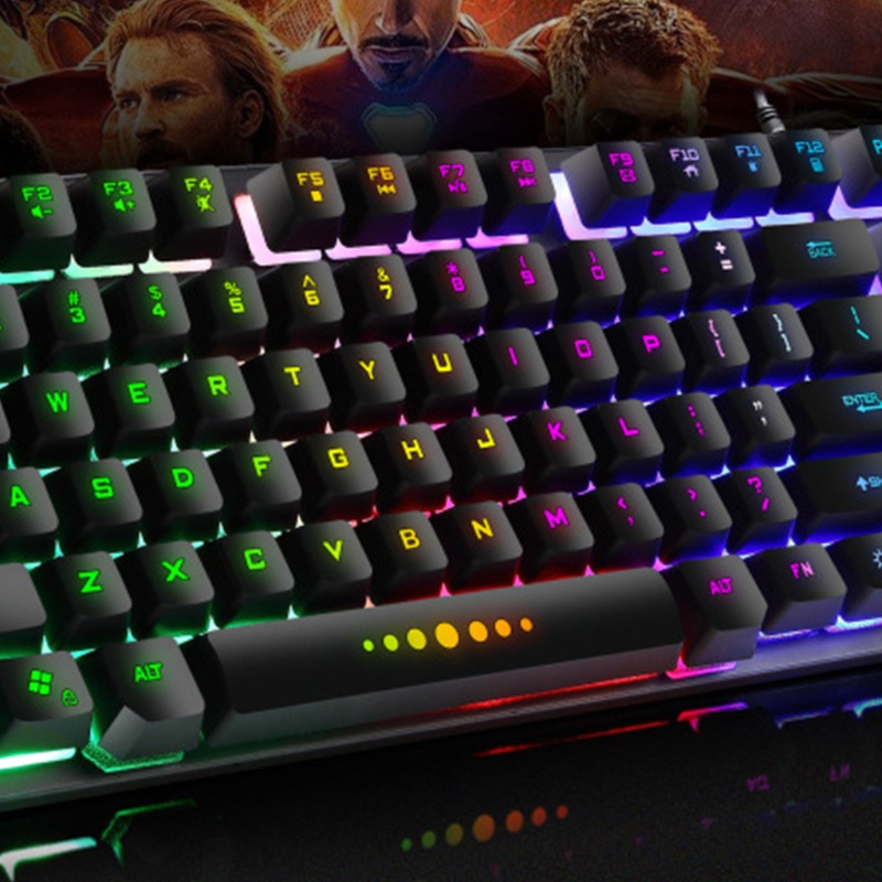 Bàn Phím Cơ Gaming GK-10 87 Phím Có Đèn Nền RGB / Mix Dành Cho Game Thủ