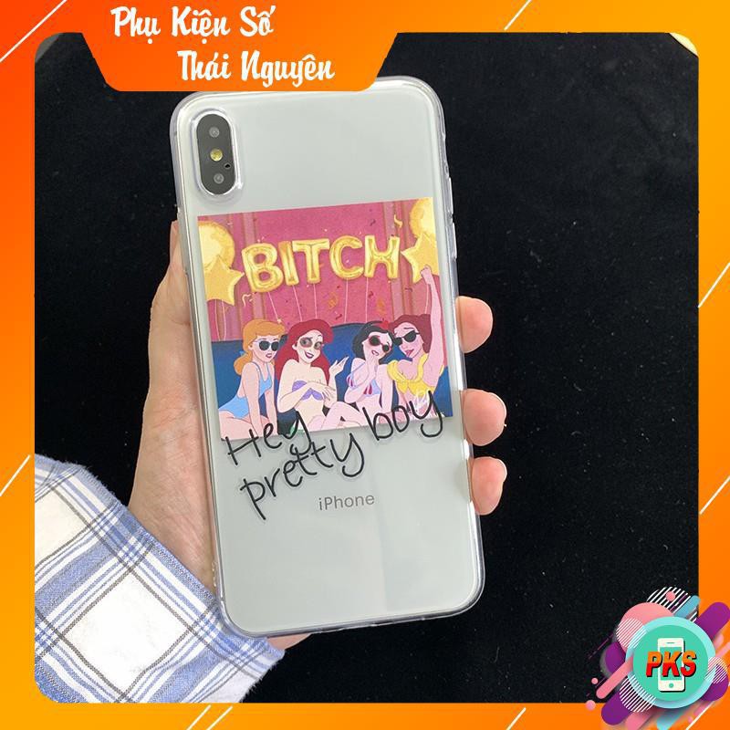 Ốp lưng iphone nàng tiên cá Bith Chibi 6/6plus/6s/6s plus/6/7plus /8plus/x/xs/xs max/11/11 promax DT01 -Hồng Anh Case