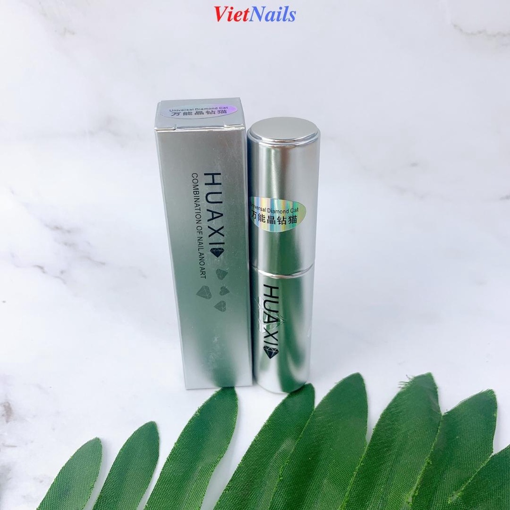 Top Mắt Mèo Huaxi Sơn Gel Mắt Mèo Kim Cương Ánh Nhũ Lấp Lánh