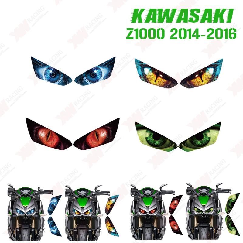 Miếng Dán Trang Trí Đèn Pha Xe Mô Tô Kawasaki Z1000 2014-2016