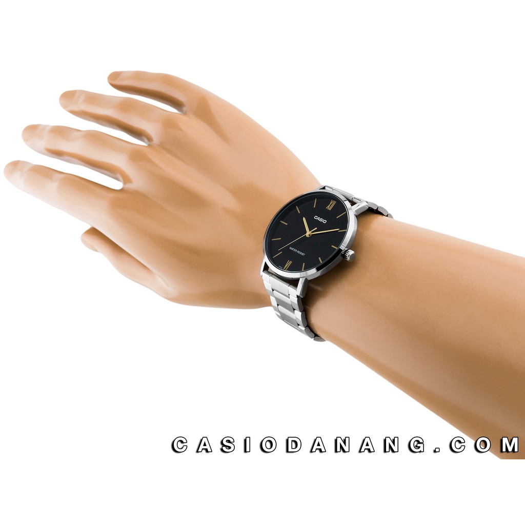 Đồng hồ nam dây kim loại Casio Standard chính hãng Anh Khuê MTP-VT01D-1BUDF (40mm)