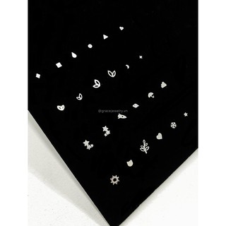 Khuyên tai bạc Grace - Mèo nụ - Kitten Stud (chiếc)