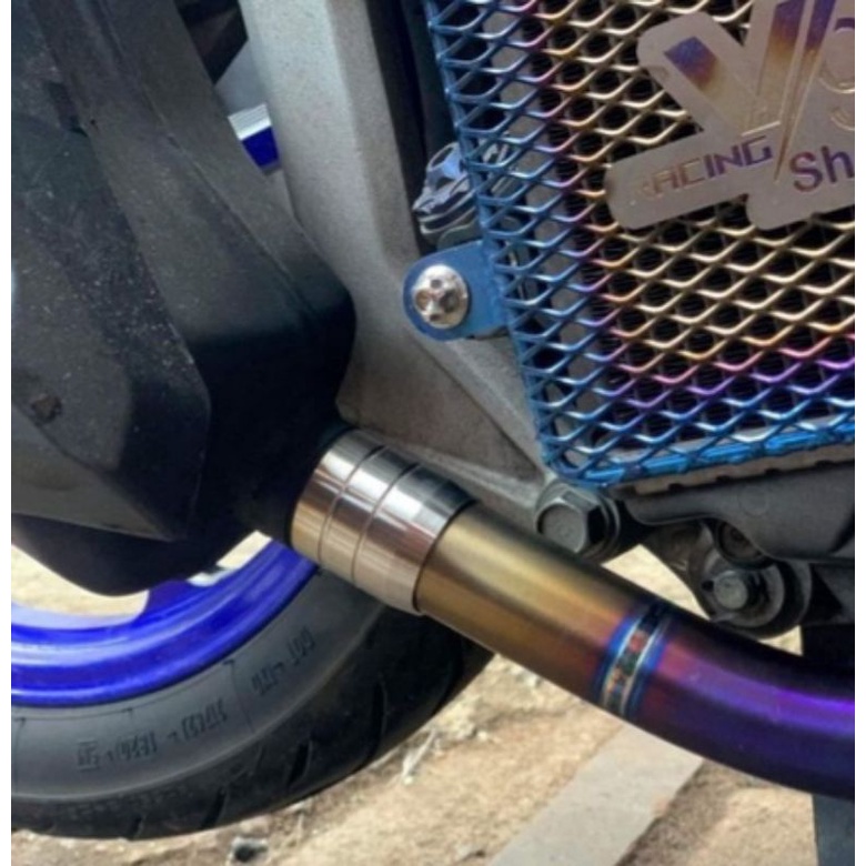 Khâu nối cổ pô inox 304 ( size 27ly, size 32ly)