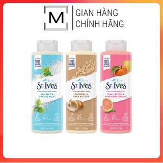 Sữa tắm tẩy da chết dưỡng da St.Ives 473ml/650ml tẩy tế bào chết