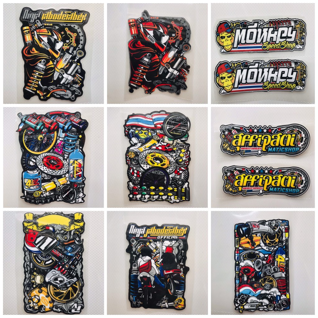 Hình Ủi Nhiệt, Decal Nhiệt KTS - Phong Cách Biker Thailan - Poseidon.est2019