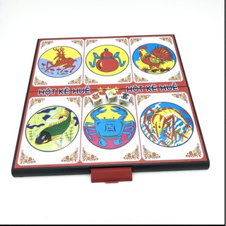 Trò chơi BÀN lắc bầu cua cá cọp xúc xắc bằng xốp SIZE 44x43 cm