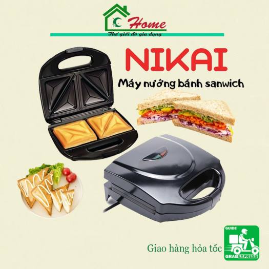 Máy nướng bánh NIKAIL rất tiện lợi chuẩn bị bữa sáng nhanh chóng chưa đến 5p cho cả gia đình