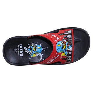 Dép quai ngang bé trai Bita's DEN.57 (Đỏ + Xám)