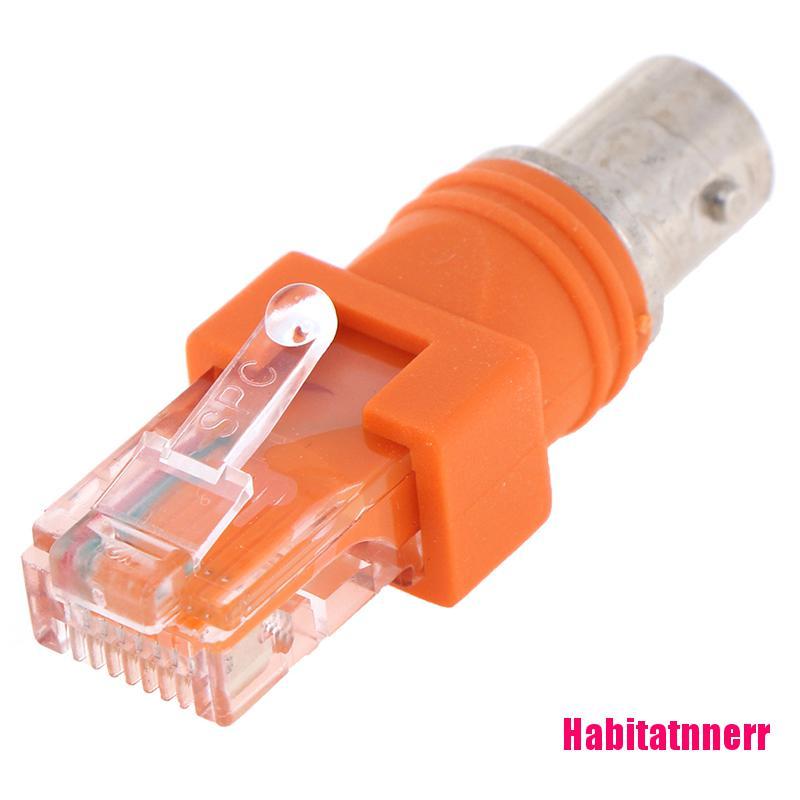 1 Đầu Nối Chuyển Đổi Bnc Cái Sang Rj45 Đực Đồng Trục