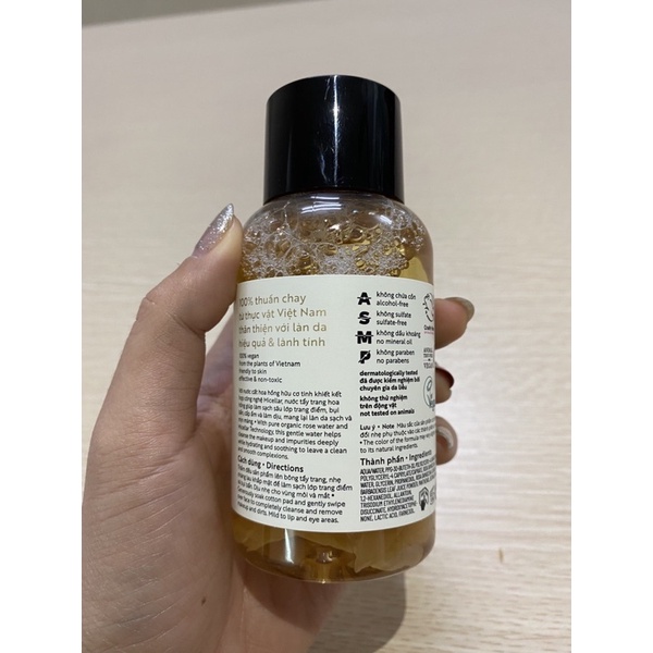 Nước Tẩy Trang Hoa Hồng Cocoon 140ml - Sạch Sâu, Cấp Ẩm Và Dịu Da