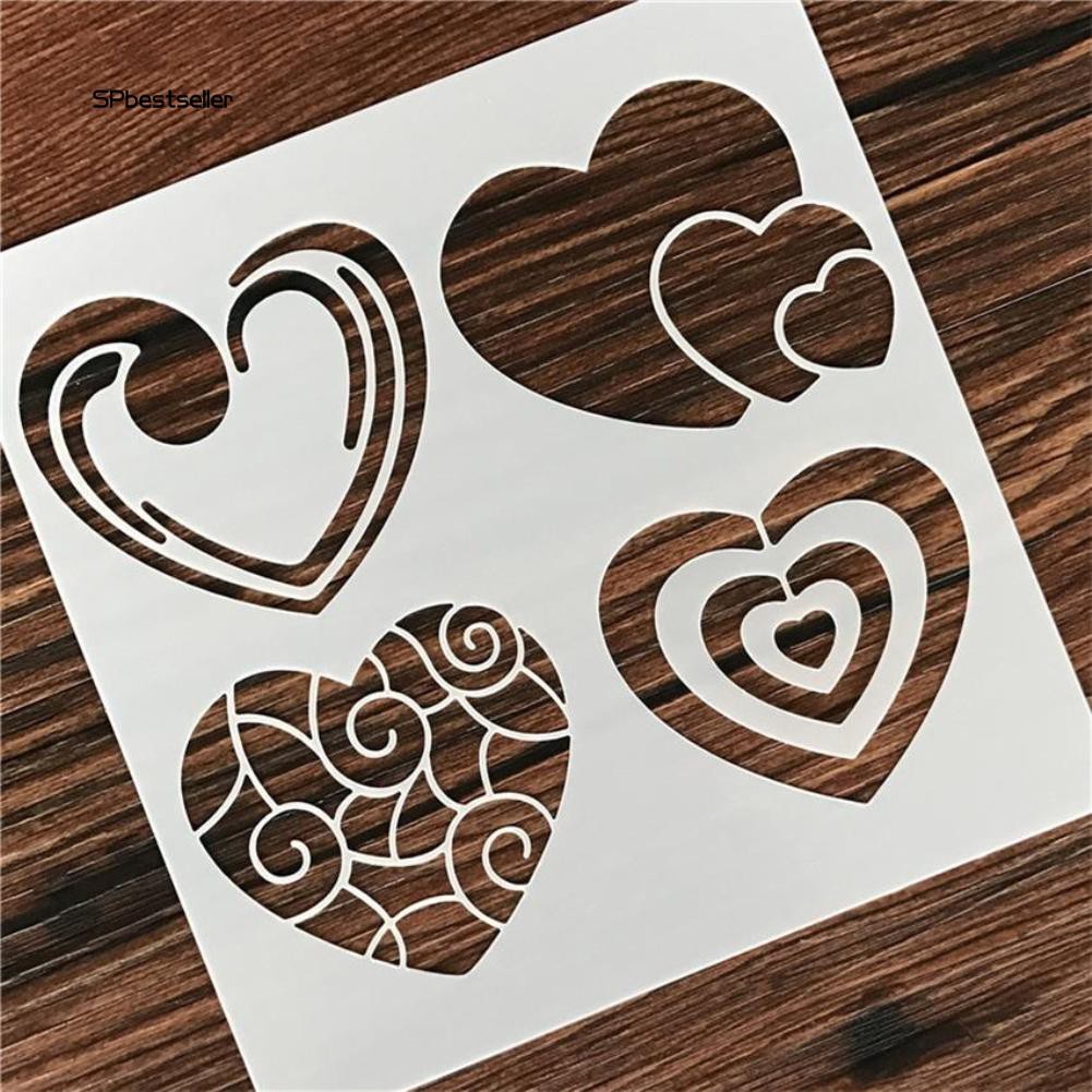 Khuôn tô tạo hình trái tim độc đáo trang trí sổ thiệp