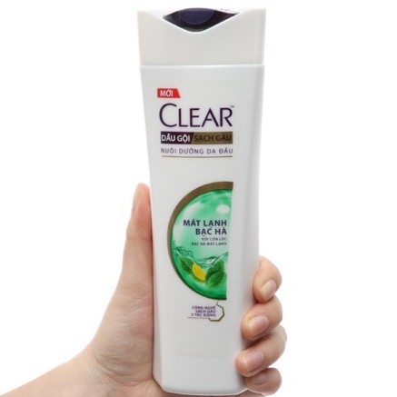 Dầu gội sạch gàu Clear mát lạnh bạc hà 370g ( Hàng công ty)