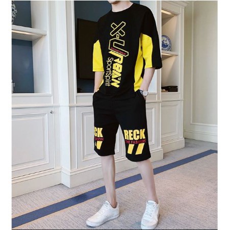 Bộ quần áo thun mùa hè sành điệu ngắn tay cá tính sành điệu - BD15 | BigBuy360 - bigbuy360.vn