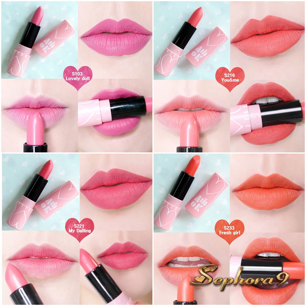 Son thỏi Amok Luxury Lovefit 2017