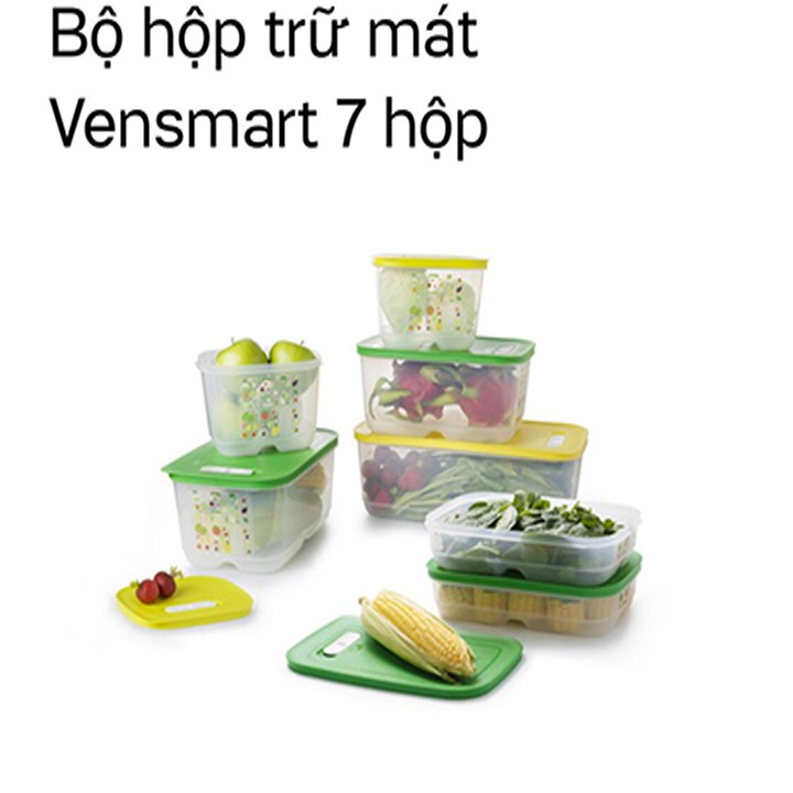 Bộ hộp trữ mát Vensmart Tupperware (7 hộp)