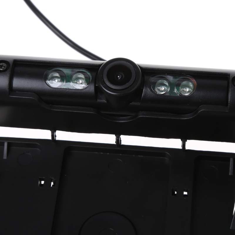 Bộ Khung Biển Số Xe Chống Nước Kèm Camera Và Đèn LED Nhìn Ban Đêm Cho Xe Hơi