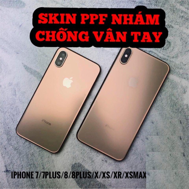 Dán lưng iphone PPF nhám chống bám vân tay LEOLEO 9hang cho IPhone 6+/6s+/7/8/7+/8+/X/XSMAX