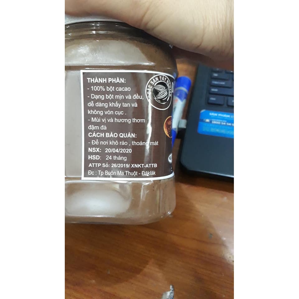 Cacao nguyên chất hộp 500g . Date đến 31/12/2022