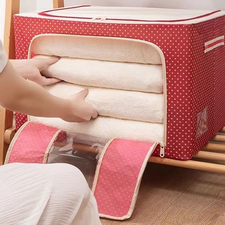Hộp Đựng Quần Áo , Chăn Màn , Đồ Lót , Đồ Chơi Khung Thép Cao Cấp Loại To Tiện Lợi 88306