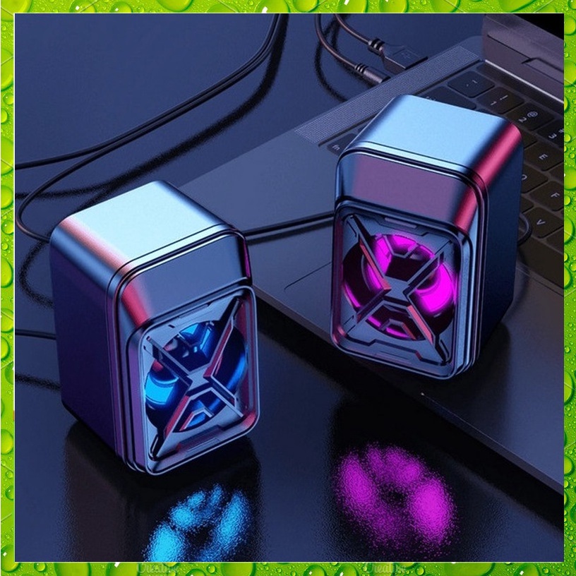 Loa Vi Tính Để Bàn Cao Cấp Ezeey R3 Âm Thanh Siêu Trầm Có Đèn Led 7 Màu