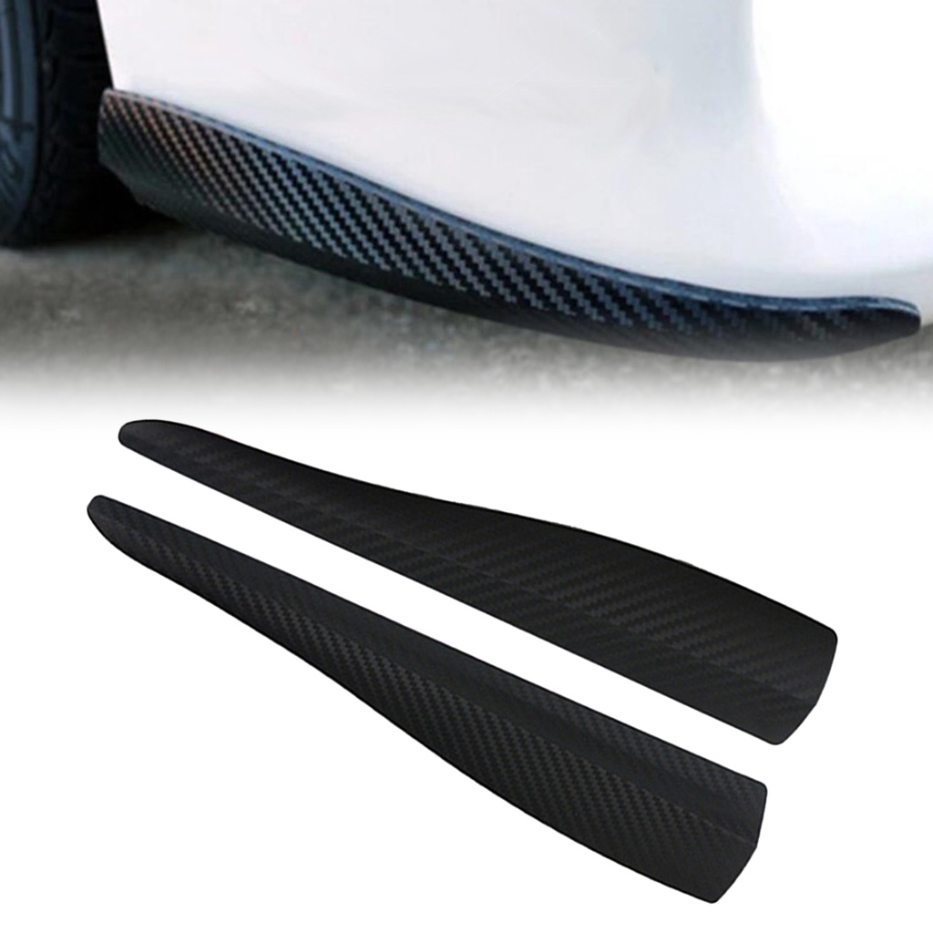 Bộ 2 Miếng Dán Bảo Vệ Góc Xe Hơi Chống Va Chạm Chất Liệu Sợi Carbon
