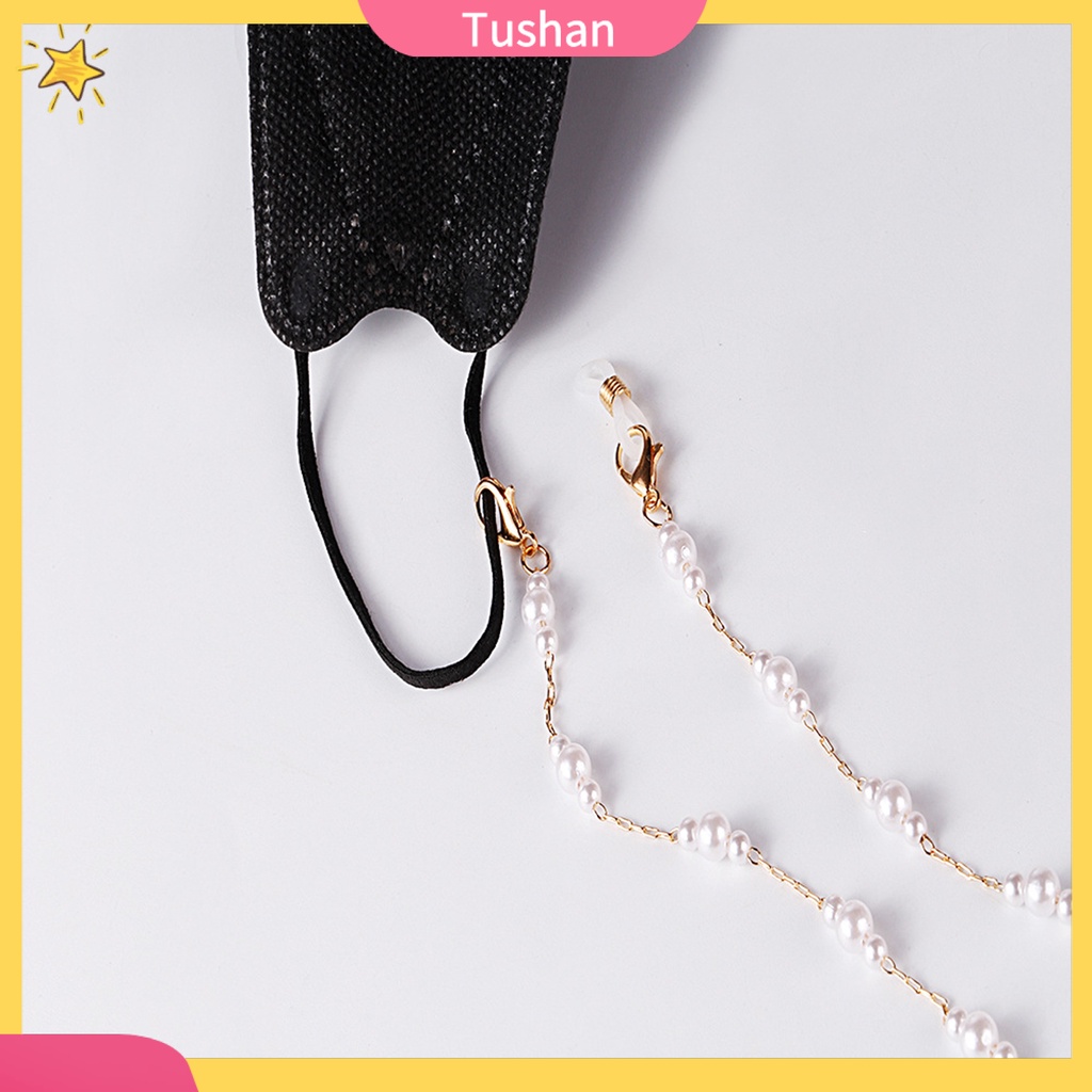 Dây xích gắn mắt kính xâu hạt cườm trang trí đẹp mắt chống mòn tiện lợi dùng trong các bữa tiệc