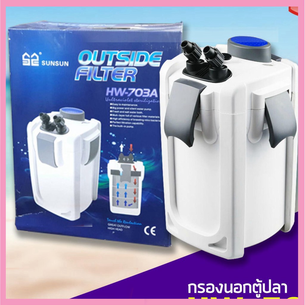Sunsun HW-703a ( thùng lọc bể kính )