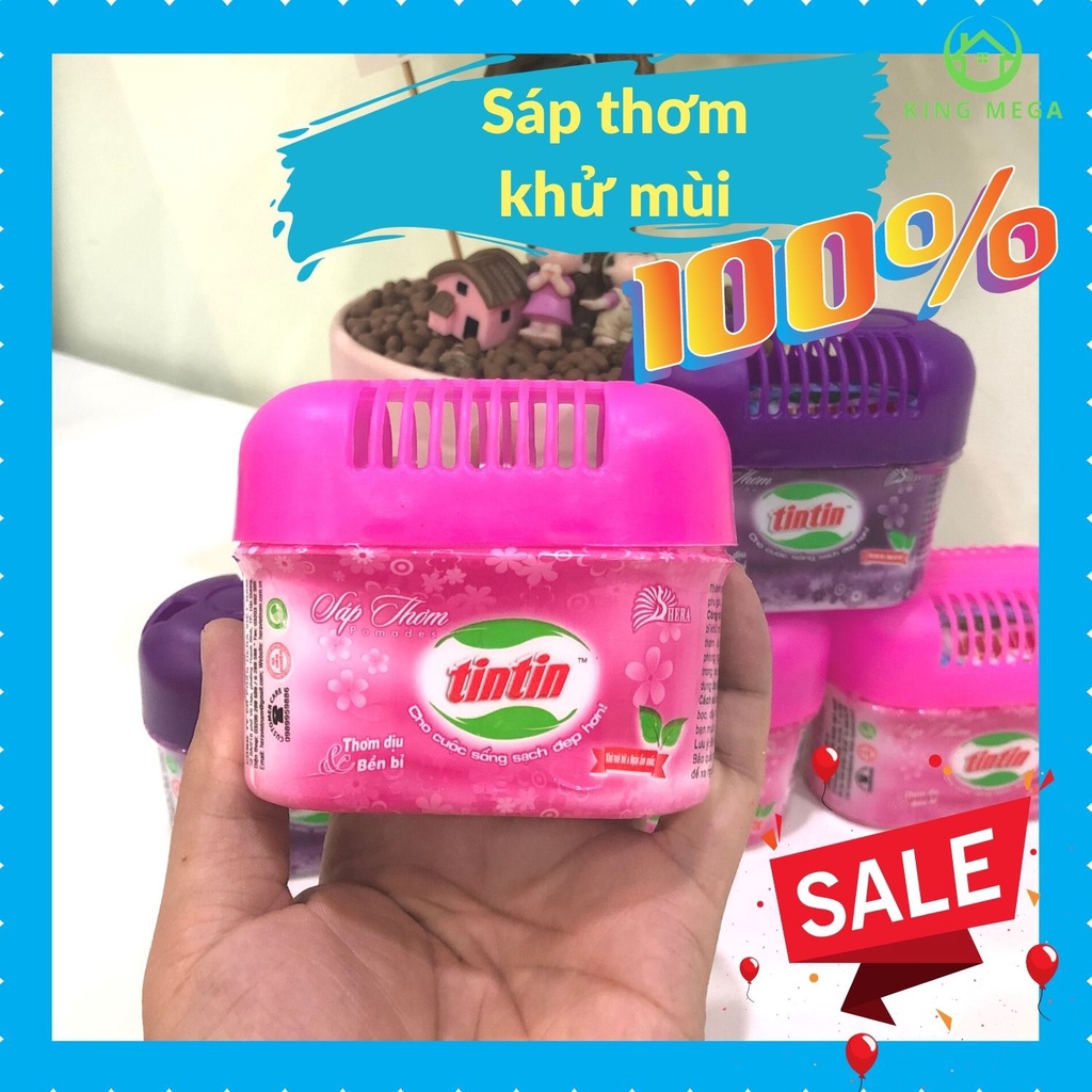 Sáp Thơm Khử Mùi Để Phòng ,Toilet , Ô Tô  - TinTin - 100G