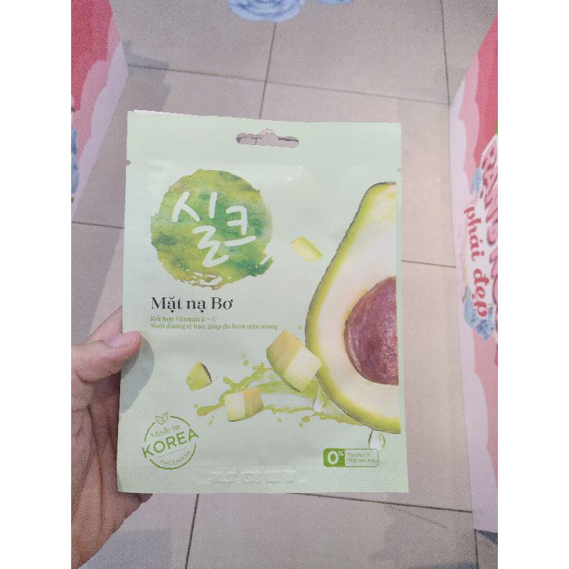 Mặt nạ giấy Vinmart Care Lựu Đỏ. Bơ. Dưỡng Trắng. Collagen. Vitamin C