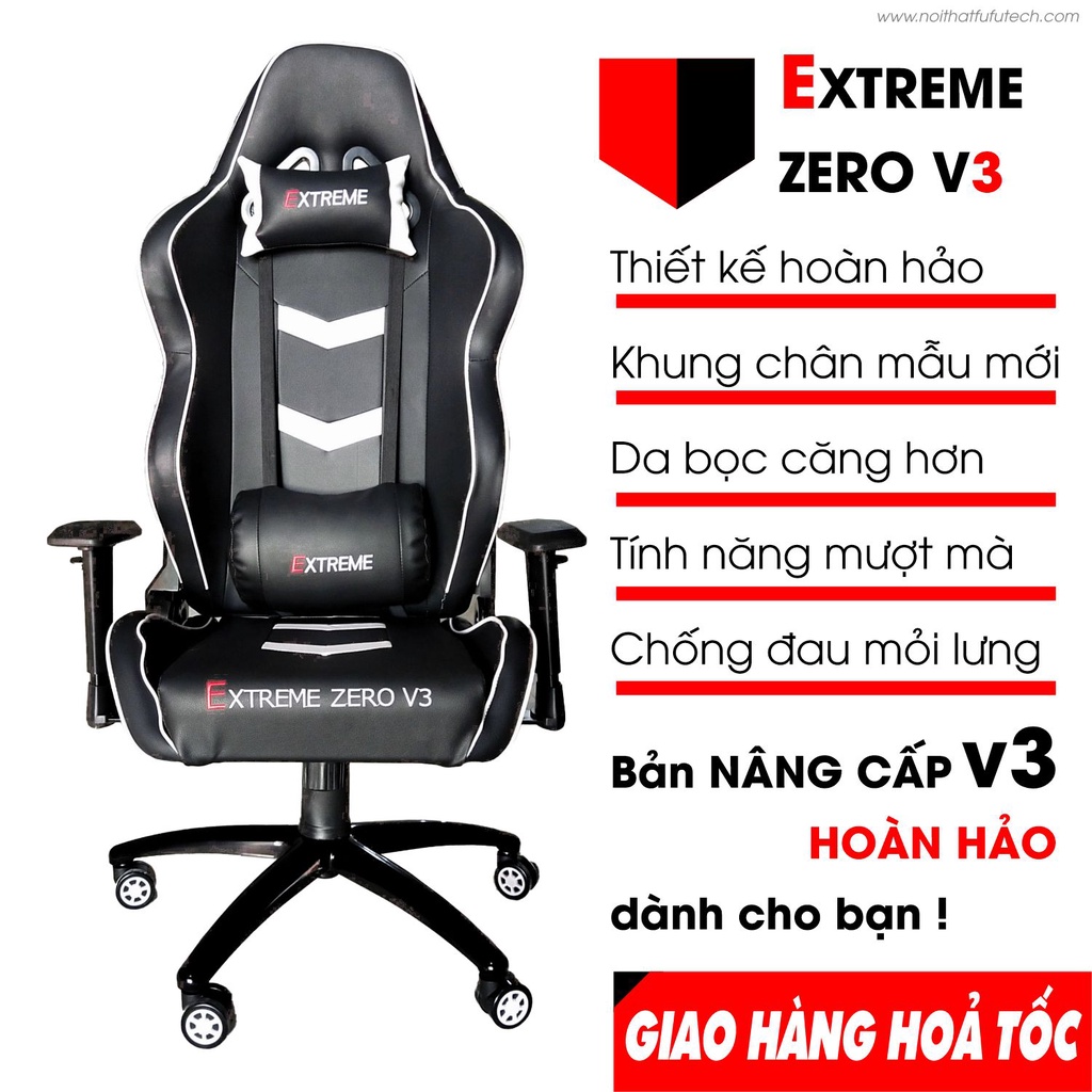 Ghế Gaming Extreme Zero V3 Bản nâng cấp toàn diện Ngả lưng 180 độ