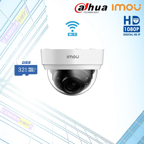 Camera IPC-D22P-imou--- Camera Wifi Cố Định Góc Rộng, Hàng Chính Hãng, Giá Siêu Rẻ, Bảo Hành 24 Tháng