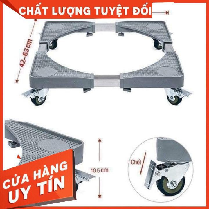 Chân kệ máy sấy, máy rửa bát, tủ lạnh, máy giặt có bánh xe