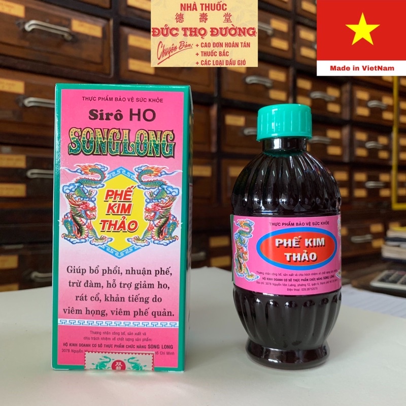 Siro Ho Song Long Phế Kim Thảo - Phế Kim Thảo