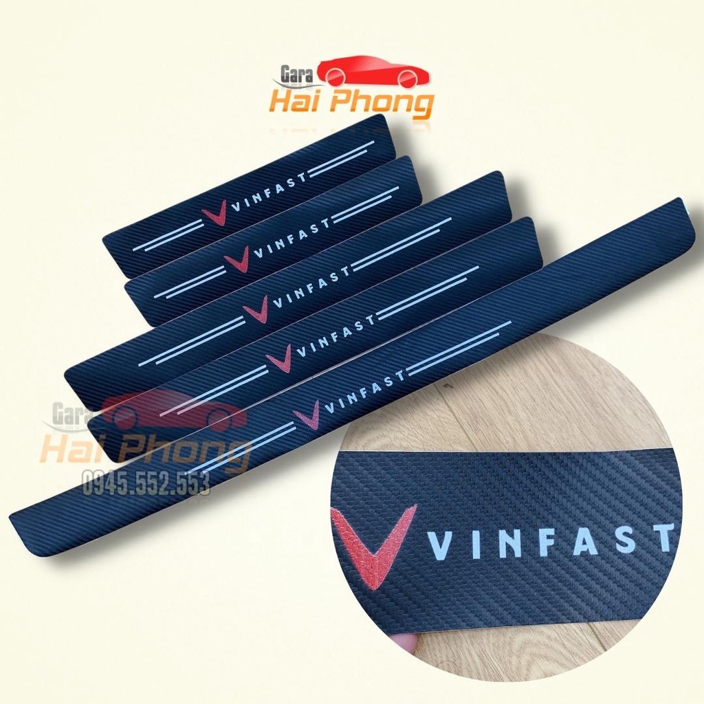 VINFAST - Bộ Miếng Dán Logo VINFAST Chống Trầy Xước Bảo Vệ Bậc Cửa Xe Hơi/ Bảo Vệ Cốp Sau Xe Hơi Bền Đẹp