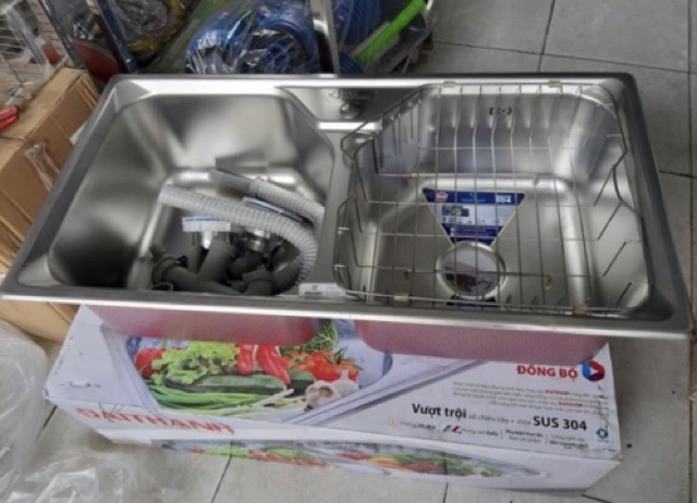 Chậu Rửa Inox Đại Thành Cao Cấp DX42005 (ĐT85) SUS 304 ( số lượng có hạn)