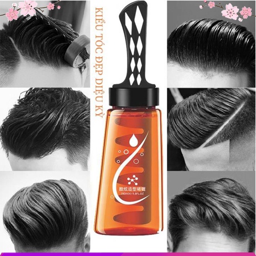 Gel Vuốt Tóc Nam Kèm Lược Cao Cấp Chai 260ml