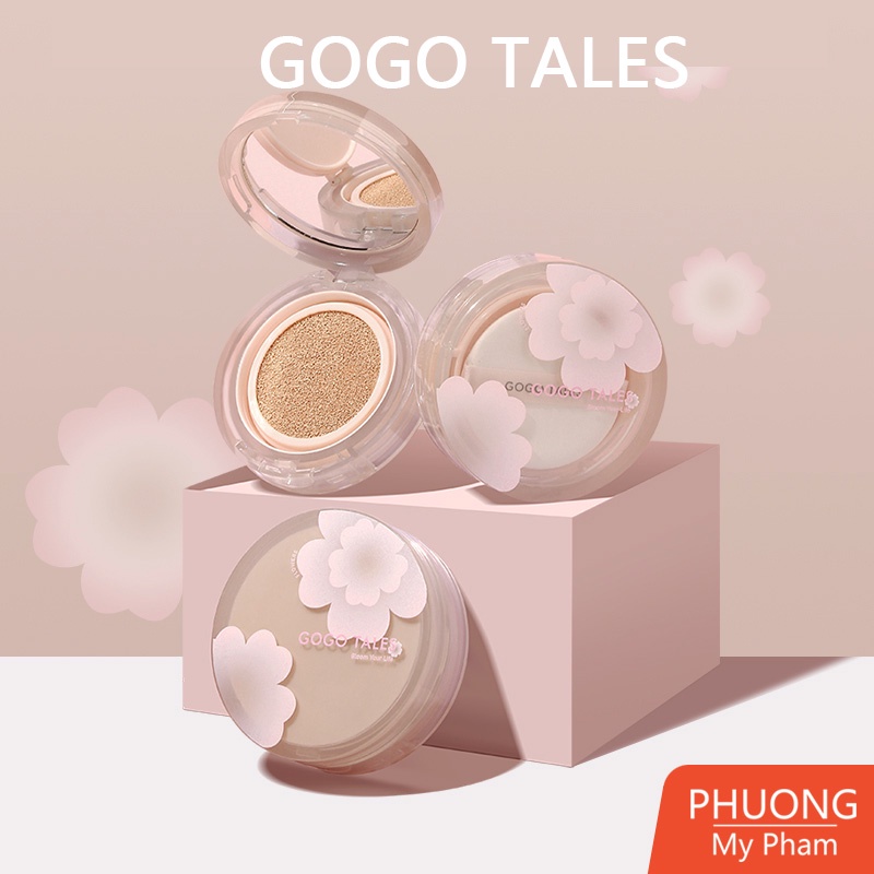 Cushion GOGO TALES Sakura Flower Kèm Lõi Thay Thế [GT292]