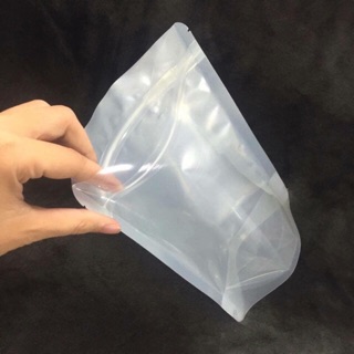 Túi zip bạc 1 mặt trong , 1 mặt bạc đáy đứng