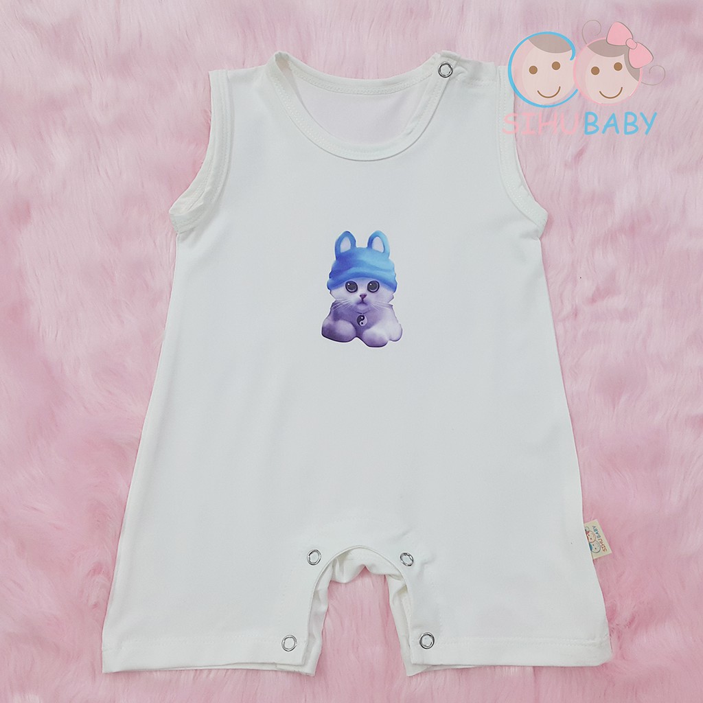 Combo 2 Bộ Body Sát Nách Cho Trẻ Sơ Sinh, Bé Trai Bé Gái (3 - 7 KG) [SiHu Baby Shop]