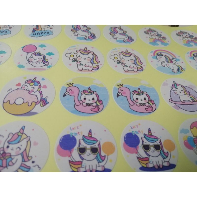 🔥30 hình dán sticker hình UNICORN 🔥