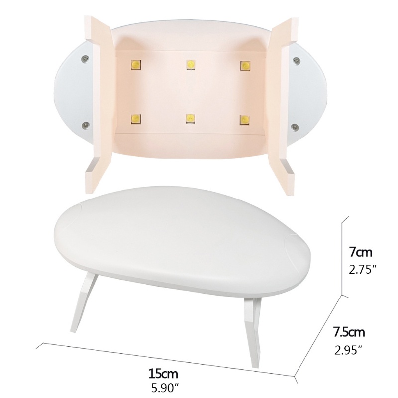 Đèn LED UV sấy khô móng tay trang sức bằng nhựa cổng USB mang đi tiện dụng